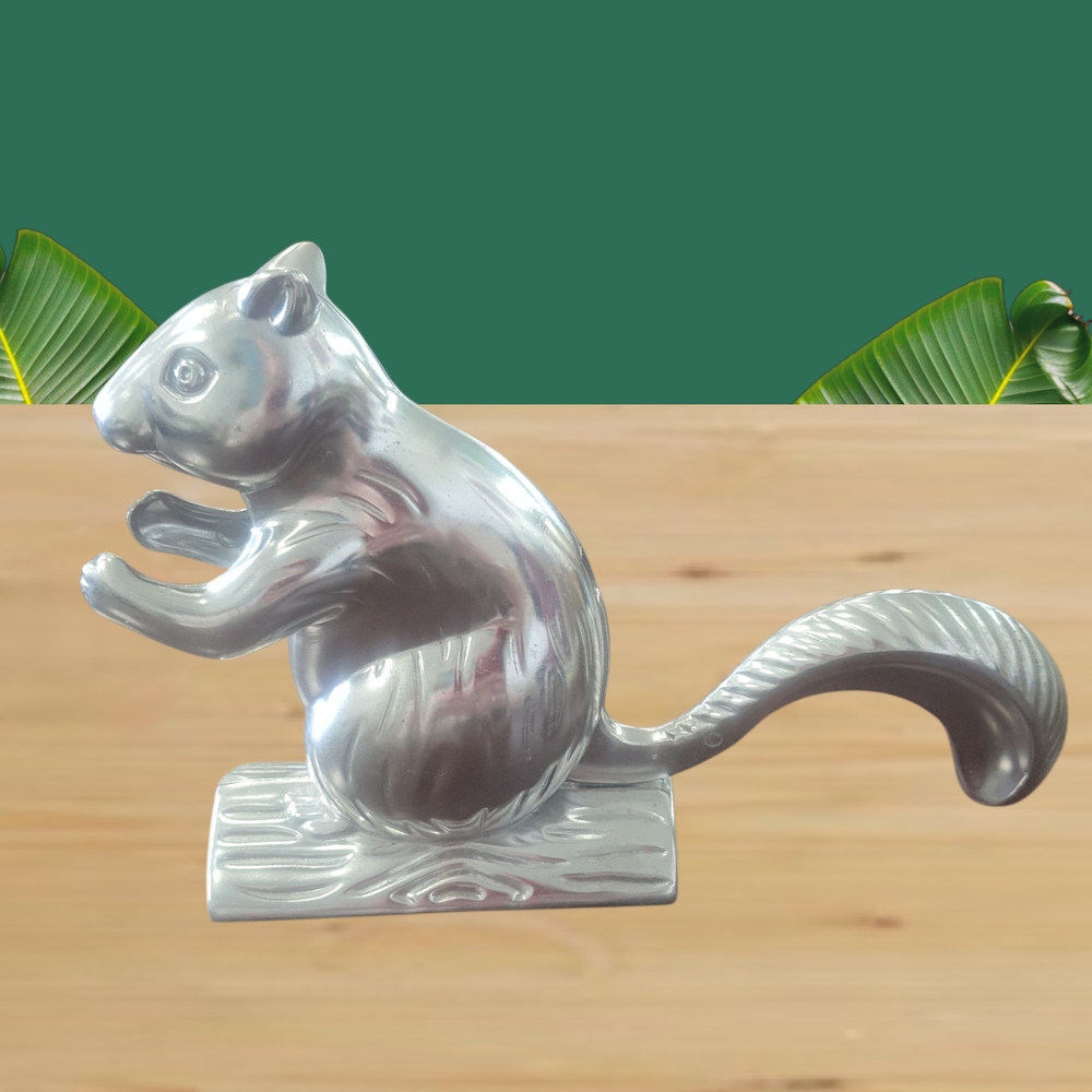 Nutcracker Silver Squirrel Figurine